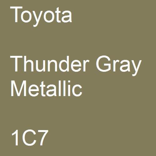 Toyota, Thunder Gray Metallic, 1C7.